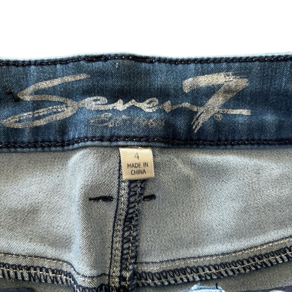 Seven 7 Skinny Ankle Crop Jeans 4 - Picture 6 of 12
